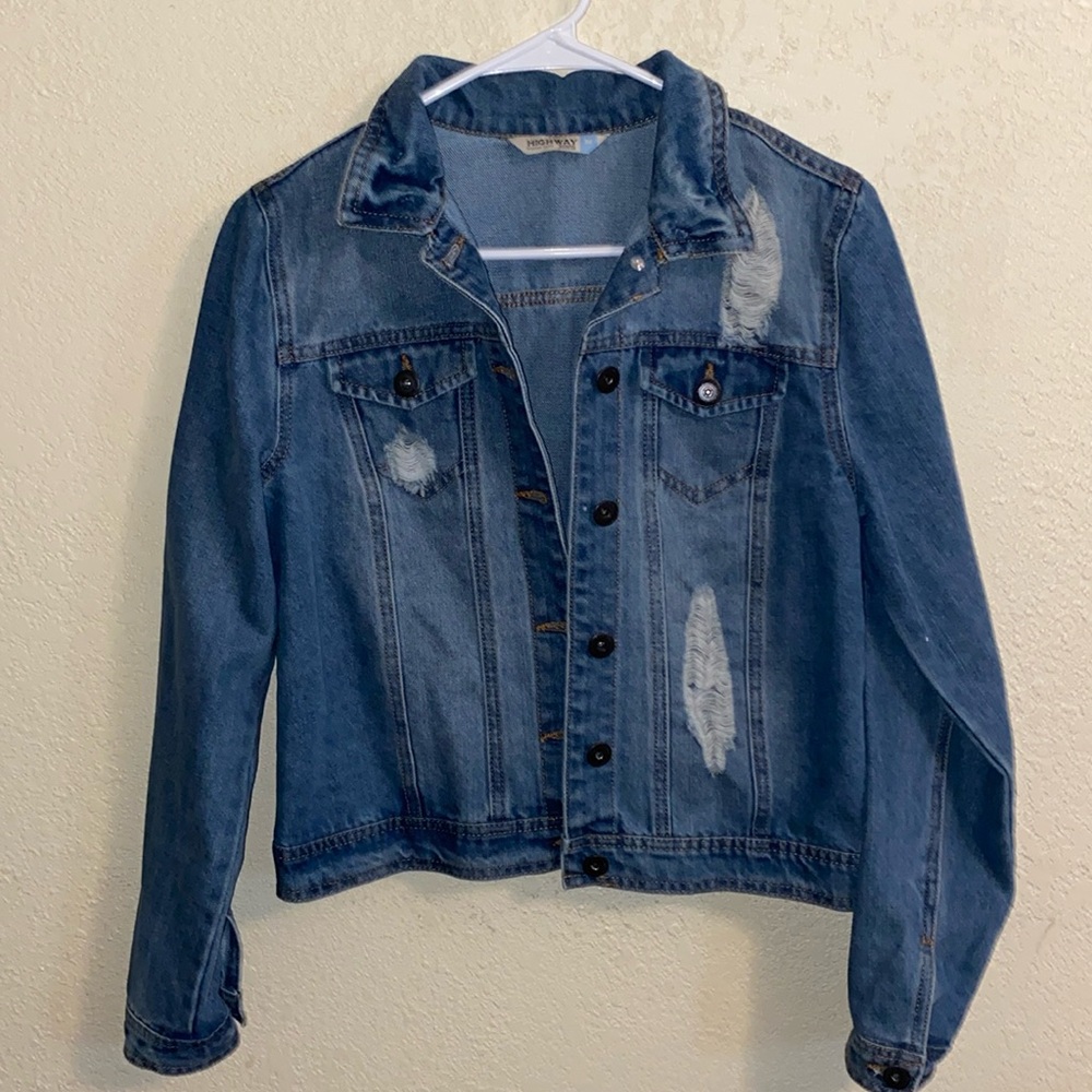 Medium Distressed Denim Jacket